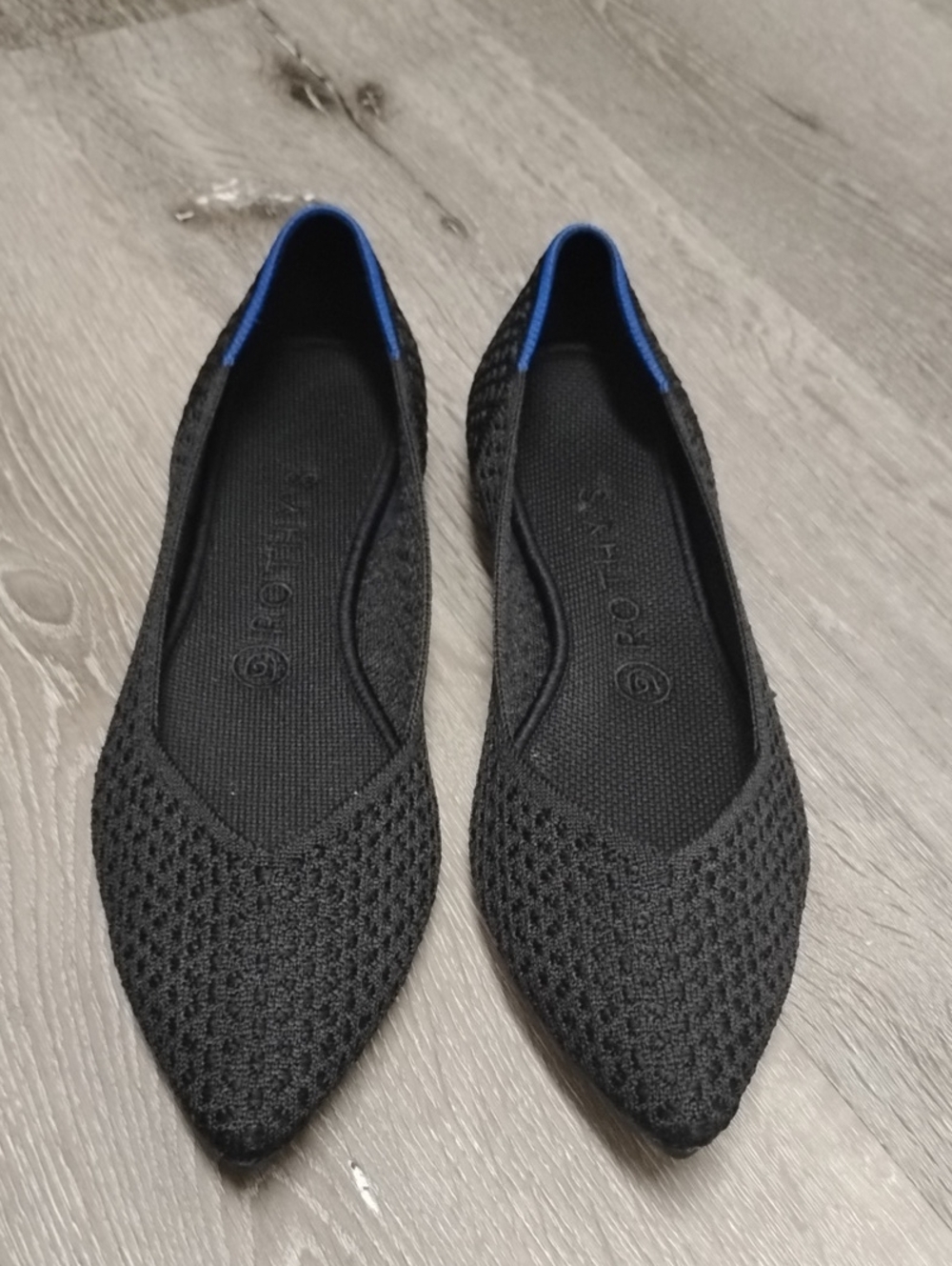 Rothy's Truffle Python Flat Shoes W9